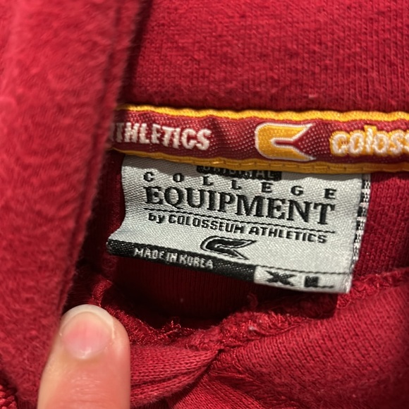 USC registered trademark Red pullover Hoodie - Picture 6 of 8